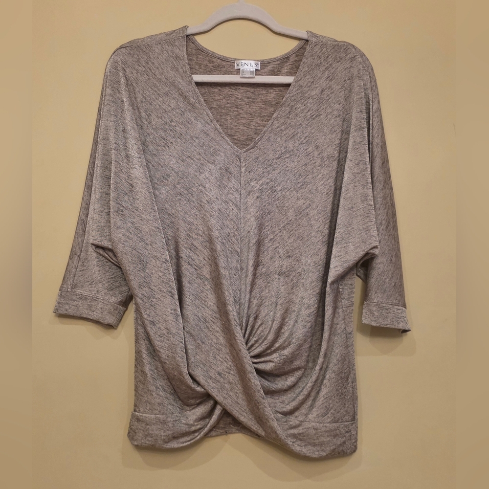 Venus Gray Twist Front Top Size M